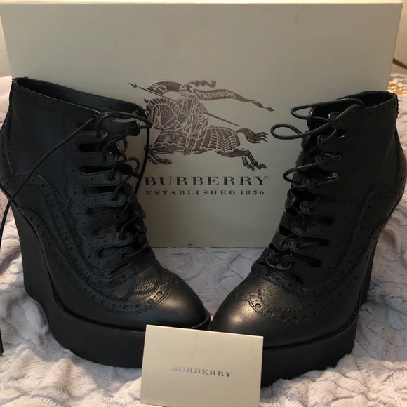 Burberry Shoes - New Burberry platform wedges